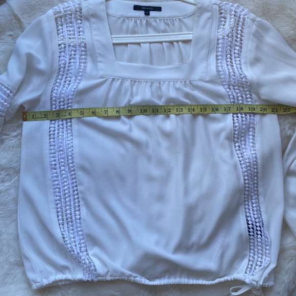 RW&CO White Blouse with Crochet Details - Picture 7 of 8